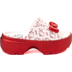 Crocs 35 ½ Badesandaler Crocs Hello Kitty Stomp - White