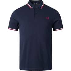 Fred Perry T-shirts & Toppe Fred Perry Twin Tipped Polo Shirt - Navy/Snow White/Burnt Red