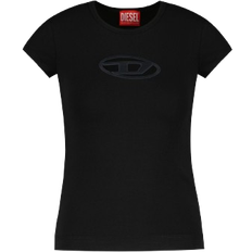 Diesel Rund hals Overdele Diesel T-Angie T-shirt with Peekaboo Logo - Black