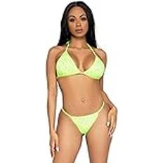 Grøn Bikinisæt Leg Avenue Damen Domino Bikini-Set, Lime