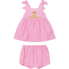 Pink - Stribede Øvrige sæt Moschino Baby Dress & Knickers Set - Pink