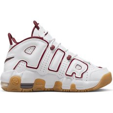 Nike Air More Uptempo GS - White/Gum Light Brown/Team Red