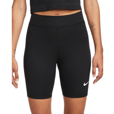 Cykling - Dame - Polyester Bukser & Shorts Nike Sportswear Classic Women's High Waisted Biker Shorts - Black/Sail