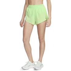 12 - Grøn - Polyester Bukser & Shorts Nike Women's Dri Fit Adv Mid Rise Brief Lined 3" Running Shorts - Vapor Green/Black
