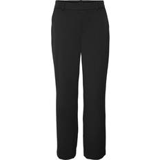 Dame - Elastan/Lycra/Spandex - S Bukser Vero Moda Maya Mid Waist Trousers - Black