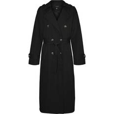 Dame - Slids - XL Frakker Vero Moda Chloe Trenchcoat - Black