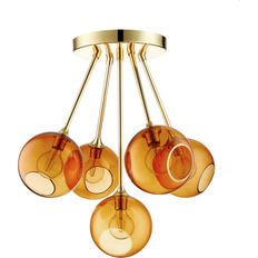 Design by us Loftplafonder Design by us Ballroom Molecule Brass/Orange Loftplafond 31cm