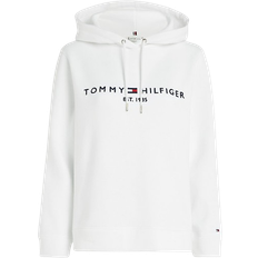 36 - 3XL - Dame Sweatere Tommy Hilfiger Essential Logo Hoodie - White