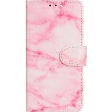 Apple iPhone 13 mini Covers med kortholder Eiderwood iPhone 13 Mini Læder Cover m. Pung & Print Pink