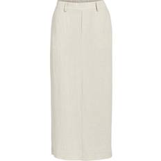 Beige Nederdele Object Objsanne RE MW Ankle Skirt Noos Dam Maxikjolar