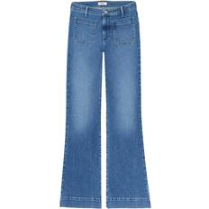 Wrangler 26 - Dame - Polyester Jeans Wrangler Flare Jeans - Raven