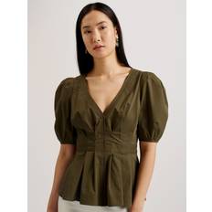 Ted Baker Bluser Ted Baker Burdur Stitch Detail Puff Sleeve Top