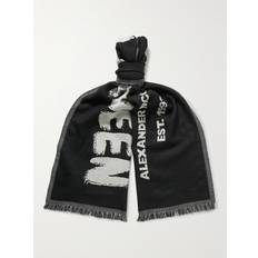 Alexander McQueen Asymmetriske Tøj Alexander McQueen Oversize Graffiti Scarf Item 6609214200Q1078