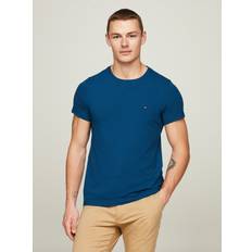 Tommy Hilfiger Blå T-shirts Tommy Hilfiger Stretch Slim Fit T-shirt, Anchor Blue