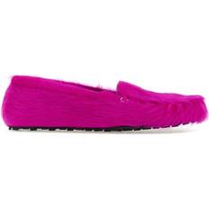 40 - Herre - Pink Loafers Marni Fuchsia Calf Hair Loafers