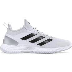 Adidas Dame - Polyester Sportssko adidas Adizero Ubersonic 4.1 Clay - Cloud White/Core Black/Matte Silver