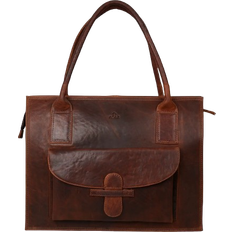 Adax Ragusa Valentina Shopping Bag - Dark Brown