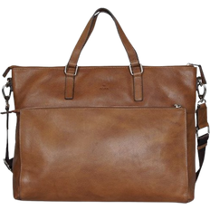 Adax Napoli Sasha Work Bag - Cognac