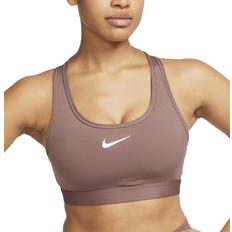 Nike Beige Undertøj Nike Women's Swoosh Medium Support Padded Sports Bra - Smokey Mauve/White