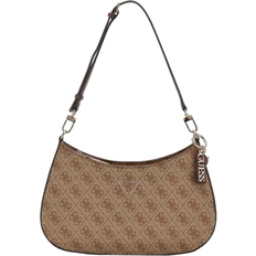 Guess Brun Håndtasker Guess Noelle 4g Logo Shoulder Bag - Brown Multi