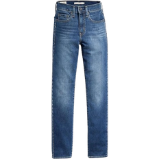 Levi's Dame - L34 Bukser & Shorts Levi's 724 High Rise Straight Jeans - Shine On Diamond/Blue