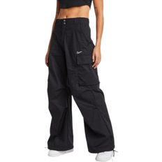 48 - Nylon - Sort Bukser Nike Sportswear Women's High-Waisted Loose Woven Cargo Trousers - Black