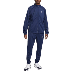 Nike Herre Jumpsuits & Overalls Nike Men's Club Poly-Knit Tracksuit - Midnight Navy/White