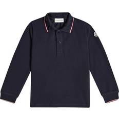 152 - Lange ærmer Polotrøjer Moncler Tricolor Long Sleeve Polo Shirt - Navy Blue (I29548B000018496W778)