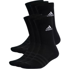 Genanvendt materiale - Herre Undertøj adidas Sportswear Cushioned Crew Socks 6-pack - Black