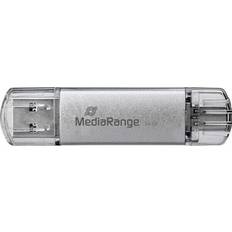 64 GB - USB 3.0/3.1 (Gen 1) - USB Type-A USB Stik MediaRange MR937 64GB USB 3.1 Type-A/Type-C