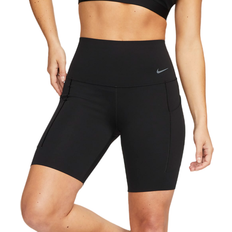 Nike Dame - L - Nylon Shorts Nike Women's Universa Medium-Support High-Waisted 20cm Biker Shorts with Pockets - Black