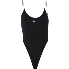 Nike Elastan/Lycra/Spandex Shapewear & Undertøj Nike Sportswear Chill Knit Women's Tight Cami Bodysuit - Black/Sail
