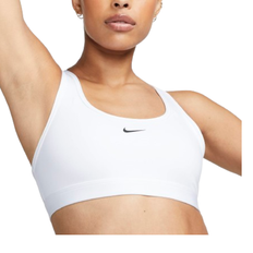 Hvid BH'er Nike Swoosh Light Support Women's Non Padded Sports Bra - White/Black