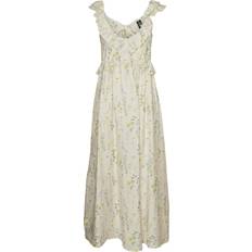 48 - 8 - Blomstrede Tøj Vero Moda Josie Long Dress - Grey/Birch