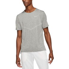 Nike Slids Tøj Nike Men's Rise 365 Dri-FIT Short Sleeve Running Shirt - Smoke Grey/Heather