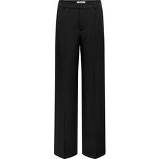 Dame - W38 Bukser Only Berry High Waisted Wide Trousers - Black