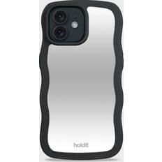 Holdit Apple iPhone 12 Mobilcovers Holdit Wavy Case Black/Mirror iPhone 12