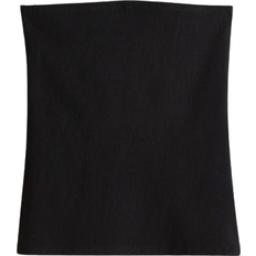 H&M Jersey Overdele H&M Ribbed Tube Top - Black