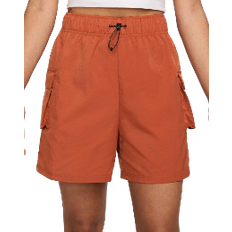 Løs - Orange - S Bukser & Shorts Nike Sportswear Essential Women's Woven High Rise Shorts - Burnt Sunrise/Sail