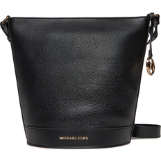 Indvendig lomme - Skulderrem Bucket Bags Michael Kors Townsend Medium Pebbled Leather Messenger Bag - Black