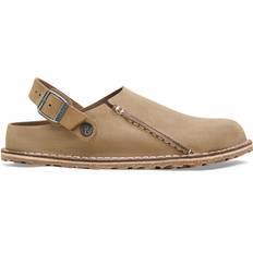 Birkenstock 37 - Gummi Udetøfler Birkenstock Lutry Premium Suede Leather - Gray Taupe