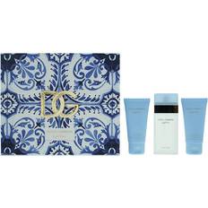 Dolce & Gabbana Dame Gaveæsker Dolce & Gabbana Light Blue Gift Set EdT 50ml + Body Lotion 50ml + Shower Gel 50ml