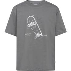 Grunt T-shirt Louviere Pewter år 140 T-Shirt