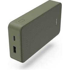 Hama Mobiltilbehør Hama Powerbank Colour 20 20000mAh USB-C USB-A Green Powerbank Grøn 20000 mAh