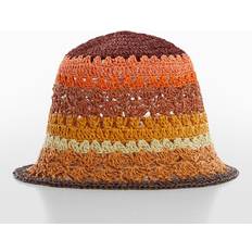 Mango Gul Hovedbeklædning Mango Bucket Hat, Multi
