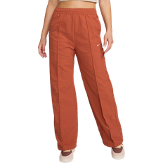 Nylon - Orange - XL Bukser & Shorts Nike Women's Sportswear Everything Wovens Mid-Rise Open-Hem Pants - Burnt Sunrise/Sail