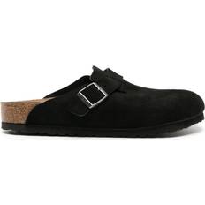 Birkenstock 37 - Gummi Udetøfler Birkenstock Boston Suede Leather - Black