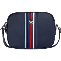 Tommy Hilfiger Dame Håndtasker Tommy Hilfiger Small Multicolour Stripe Crossover Bag - Space Blue