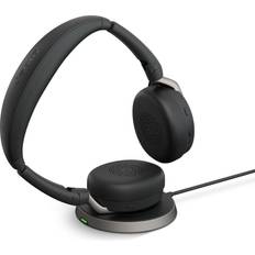 On-Ear - Sort - Trådløse Høretelefoner Jabra Evolve2 65 Flex - USB-A MS Stereo (Wireless Charging)