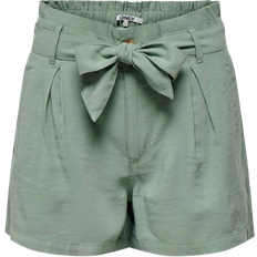 Viskose Shorts Only Regular Fit High Waist Shorts - Groen/Lily Pad